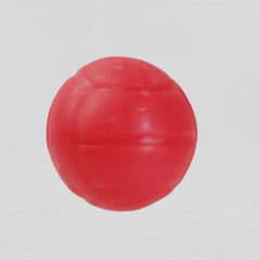 Brinquedo para cães Bola Pula Pula Lisa 75mm Vermelho - loja online