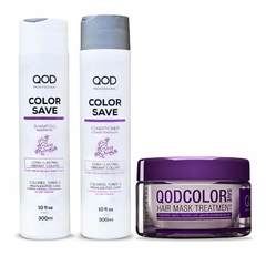 QOD Pro kit Color Save Shampoo, Condicionador e Mask