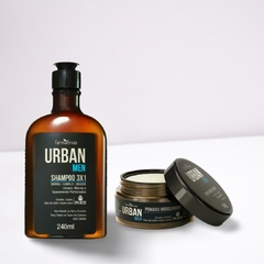 Kit Urban Men Shampoo 3x1 + Pomada Modeladora + Nécessaire - WR Mello Distribuidora