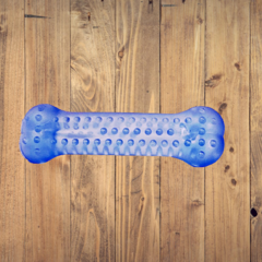 Brinquedo para cães Osso Massageador Cristal (P) Azul - comprar online