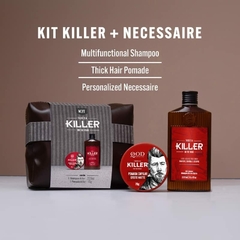 Kit Killer Shop Barber com Shampoo + Pomada + Necessaire - WR Mello Distribuidora