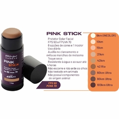 Protetor Solar Facial Pink Cheeks 14g com cor FPS90 FPUVA70 21Km - comprar online