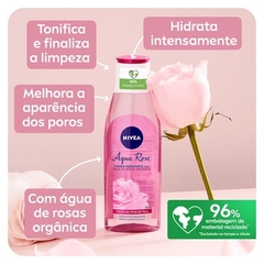 Aqua Rose Nivea Tonico Hidratante Água de Rosas Orgânicas 200ml - comprar online