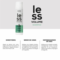 QOD Pro Shampoo Less Volume 300Ml - WR Mello Distribuidora