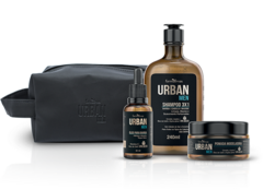 Kit Urban Men Shampoo 3X1 + Óleo + Pomada + Nécessaire - loja online