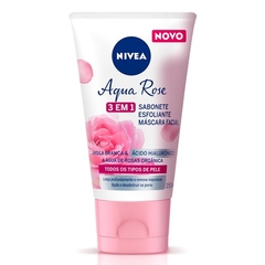 Aqua Rose Nivea 3x1 Sabonete, Esfoliante, Máscara Facial. na internet