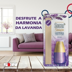 Difusor de Aroma Secar 100ml Lavanda do Campo Harmonia - WR Mello Distribuidora