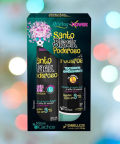 Kit Shampoo + Condicionador Meus Cachos Santo Black 300ml - comprar online