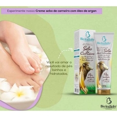 Creme Desodorante e Hidratante Sebo de Carneiro com Óleo de Argan Bio Instinto 150g - Reino Florístico