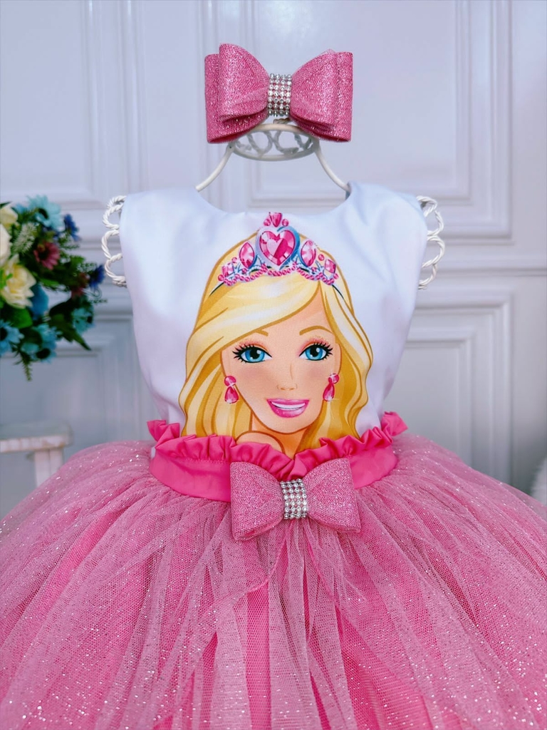 Vestido Festa Infantil Luxo Barbie