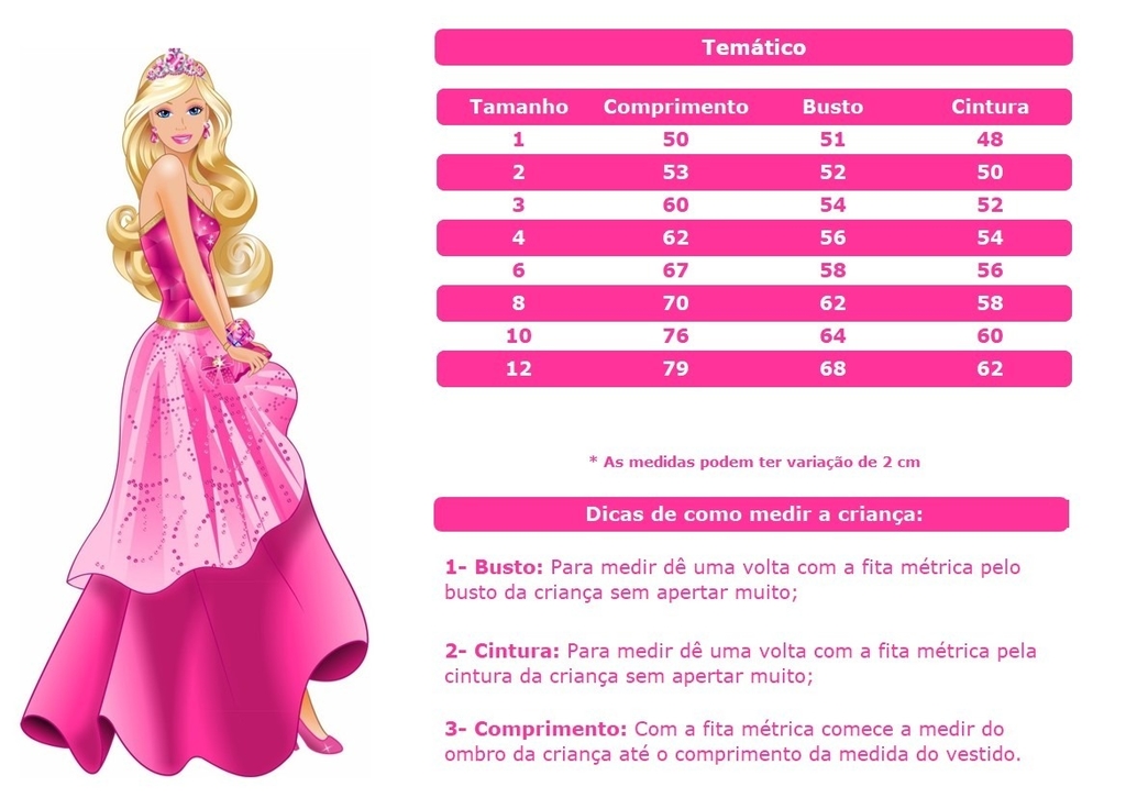 Vestido de Festa para Barbie sem costura