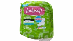 Toallas Ladysoft normal c/ alas 8 unid (Cod: 937)