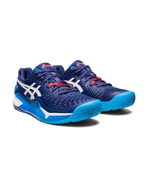 ZAPATILLA ASICS GEL RESOLUTION 9 PADEL BLUE/WHITE