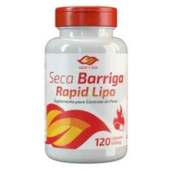 Seca Barriga 120 Cápsulas Rapid Lipo 400mg Saúde e Vida