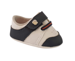 TENIS INF. MASC. PIMPOLHO VELCRO BRANCO MARINHO