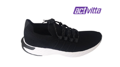 TENIS MASC. KNIT ACTVITTA PRETO