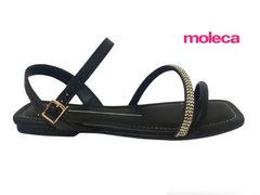 SANDALIA FEM. MOLECA PRETO