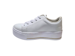 TÊNIS FEM. FLATFORM RAMARIM BRANCO DOURADO - comprar online