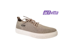 TÊNIS MASC. ACTVITTA SLIP ON KNIT AREIA