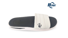 CHINELO SLIDER MASC. BR SPORT BRANCO PRETO - Sugestiva Calçados