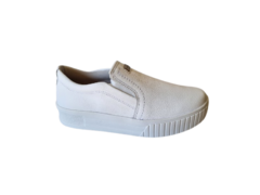 SAPATENIS FEM. PEGADA COURO SLIP ON BRANCO - comprar online