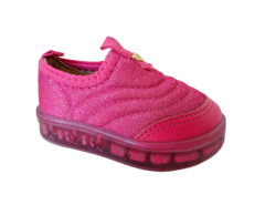 TENIS INF. FEM. MOLEKINHA PINK PRATA BRILHO