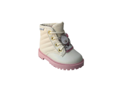 BOTA INF. FEM. BRANCO OFF ROSA - loja online