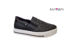 TENIS FEM. SLIP ON RAMARIM PRETO