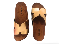 Imagem do CHINELO BIRKEN FEM. MOLECA OURO ROSADO