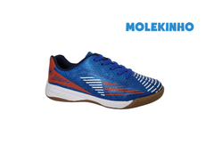 CHUTEIRA FUTSAL INF. MOLEKINHO AZUL FLUOR