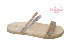 CHINELO INF. FEM MINI COBRE STRASS - loja online