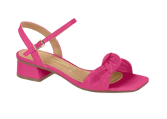 SANDALIA FEM. VIZZANO SALTO QUADRADO PINK