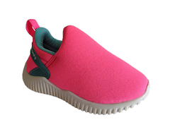 TENIS INF. FEM. FEM PÉ COM PÉ SLIP ON PINK FLUOR - Sugestiva Calçados