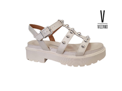 SANDALIA FEM. VIZZANO FLATFORM BRANCO OFF