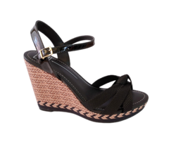 SANDALIA FEM. MOLECA SALTO ANABELA PRETO - comprar online