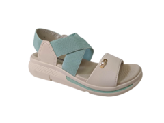 SANDÁLIA FEM. FLATFORM COMFORT FLEX VERDE OFF - Sugestiva Calçados