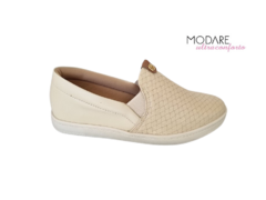 TENIS FEM. SLIP ON MODARE CREME na internet