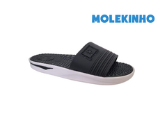 CHINELO SLIDE INF. MASC. MOLEKINHO PRETO