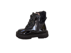 BOTA COTURNO FEM. INF. MINI E SUA CIA PRETO VERNIZ - comprar online