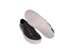 SAPATENIS FEM. SLIP ON COURO PEGADA PRETO na internet