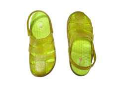 BABUCHE INF. FEM. PAMPILI GLEE VERDE NEON GLITTER - loja online