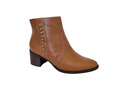 BOTA FEM. CANO BAIXO COMFORT FLEX WHISKY - comprar online