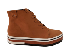 BOTA COTURNO FEM. BEIRA RIO NOBUCK CAMEL