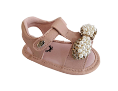 SANDALIA INF. FEM. KLIN PEROLAS ROSA - comprar online