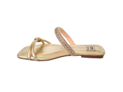 CHINELO FEM. MOLECA CRISTAL DOURADO - comprar online