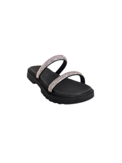 CHINELO INF. FEM. MOLEKINHA CRISTAL PRETO - Sugestiva Calçados