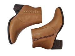 BOTA FEM. CANO BAIXO COMFORT FLEX WHISKY - loja online