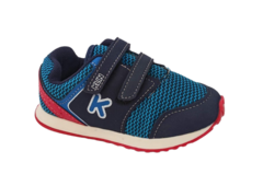 TENIS INF. MASC. KLIN VELCRO CINZA MARINHO - comprar online