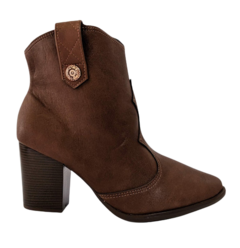 BOTA FEM. BEIRA RIO CANO BAIXO SALTO QUADRADO NAPA CAFÉ - comprar online