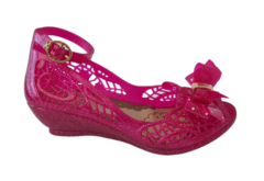 SAPATILHA INF. FEM. WORLD COLORS GLITTER PINK